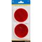 Hillman HILLMAN 3 in. Round Red Reflectors 2 pk 844010 - alternate 1